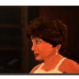 Shirley Bassey. 18" x 12"