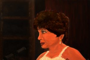Shirley Bassey Original oil painting.