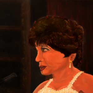 Shirley Bassey Original oil painting.