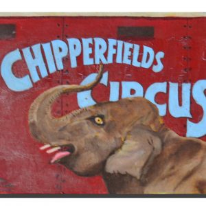 Chipperfield's Elephant & Wagon. 40" x 33"